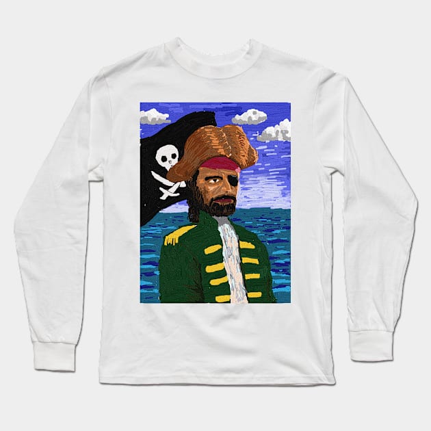 Pirate Long Sleeve T-Shirt by denip